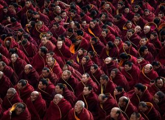 Tibetans-Buddhist Monks