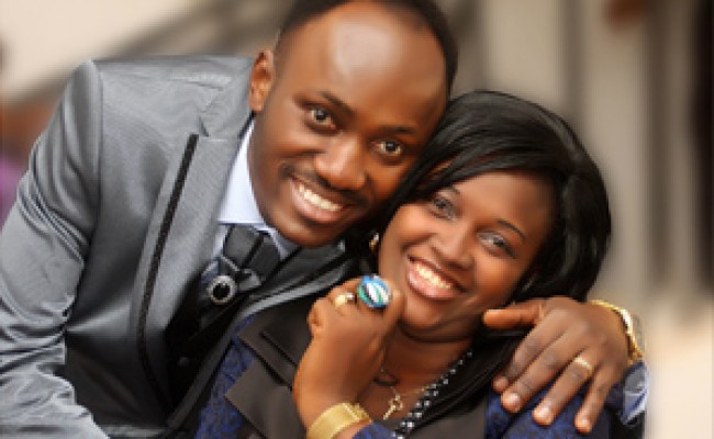 Apostle Johnson Suleman with his wife, pastor Lizzy