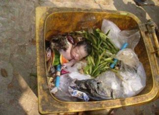 NewBorn Baby Girl Found Alive In Trash Can