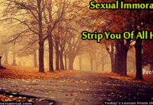 Sexual Immorality Brings Disgrace