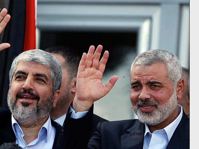 Khaled Meshaal and Ismail Haniyeh