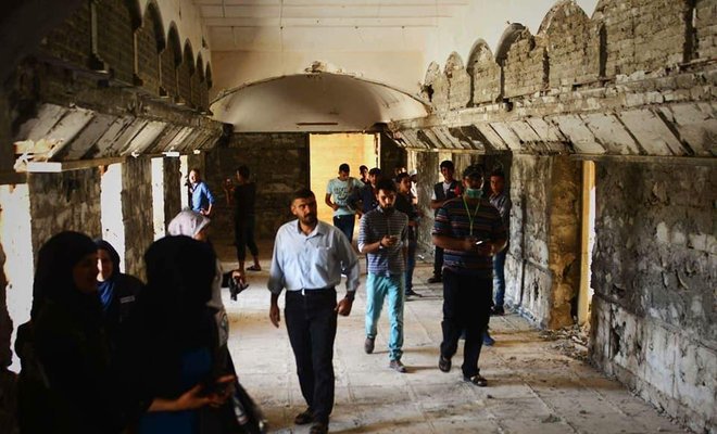 Muslim neighbors in Iraq repairing destroyed church