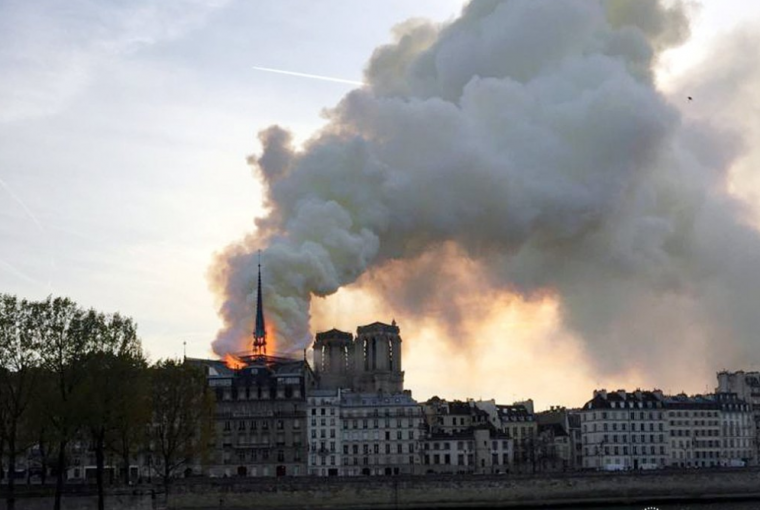 Notre Dame Cathedral in Paris caught fire on April 15, 2019