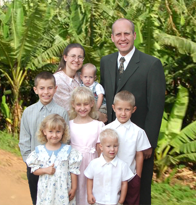 Photo of the Schoof family from their missionary website.