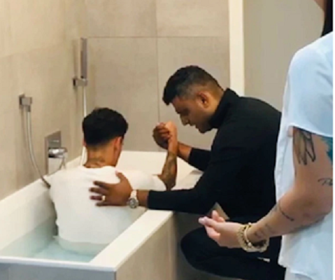 Coutinho Gets Baptized