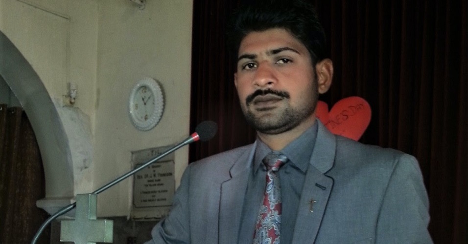 Assistant Pastor Sarfraz Raja of Youngsen Memorial Church in Punjab Province, Pakistan.