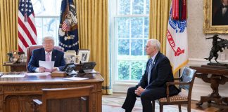 United States President Donald J. Trump with Vice President Mike Pence