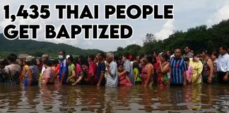 1,435 Thai People Accept Jesus Christ and get Baptized on September 6th, 2020.