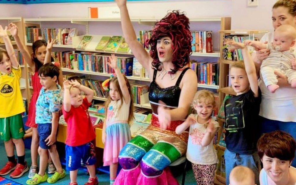 Drag queen story time for primary school children prompts backlash from parents