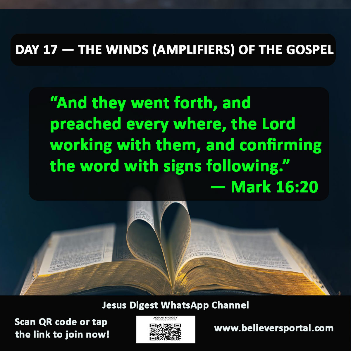 Day 17: The Winds That Carry the Gospel Worldwide | JD Devotional