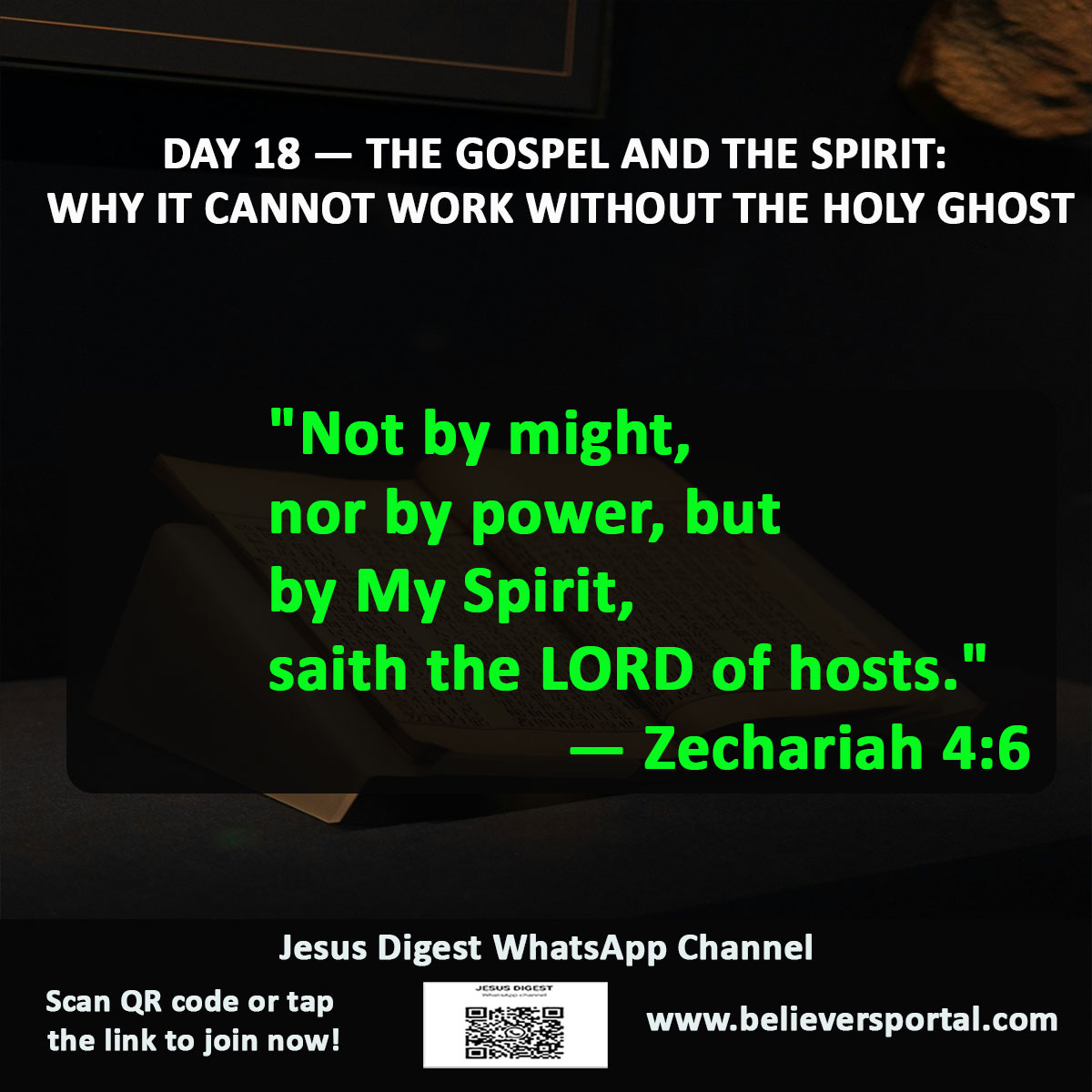 Day 18: The Gospel and the Work of the Holy Spirit | JD Devotional