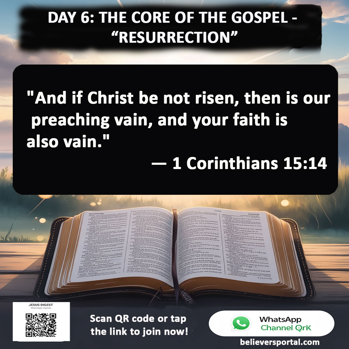Day 6: The Core of the Gospel: The Resurrection of Jesus | JD Devotional