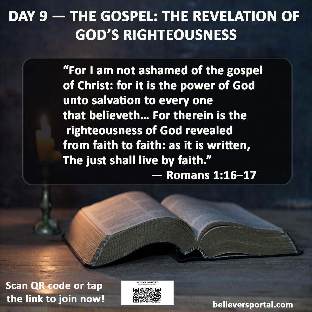 Day 9: The Gospel Reveals the Righteousness of God | JD Devotional