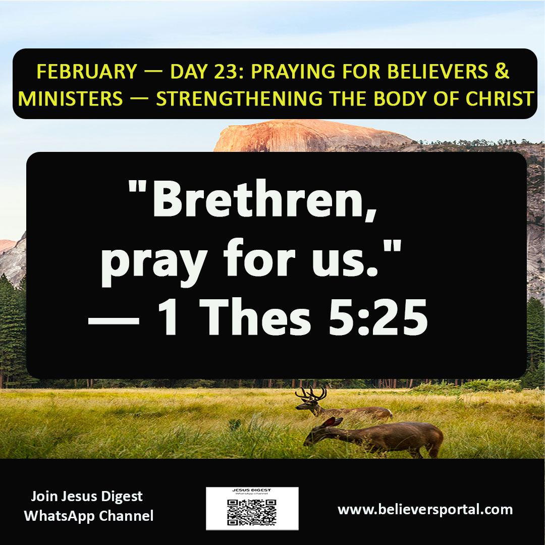 Day 23: Praying for Believers & Ministers: Supporting the Body of Christ | JD Devotional