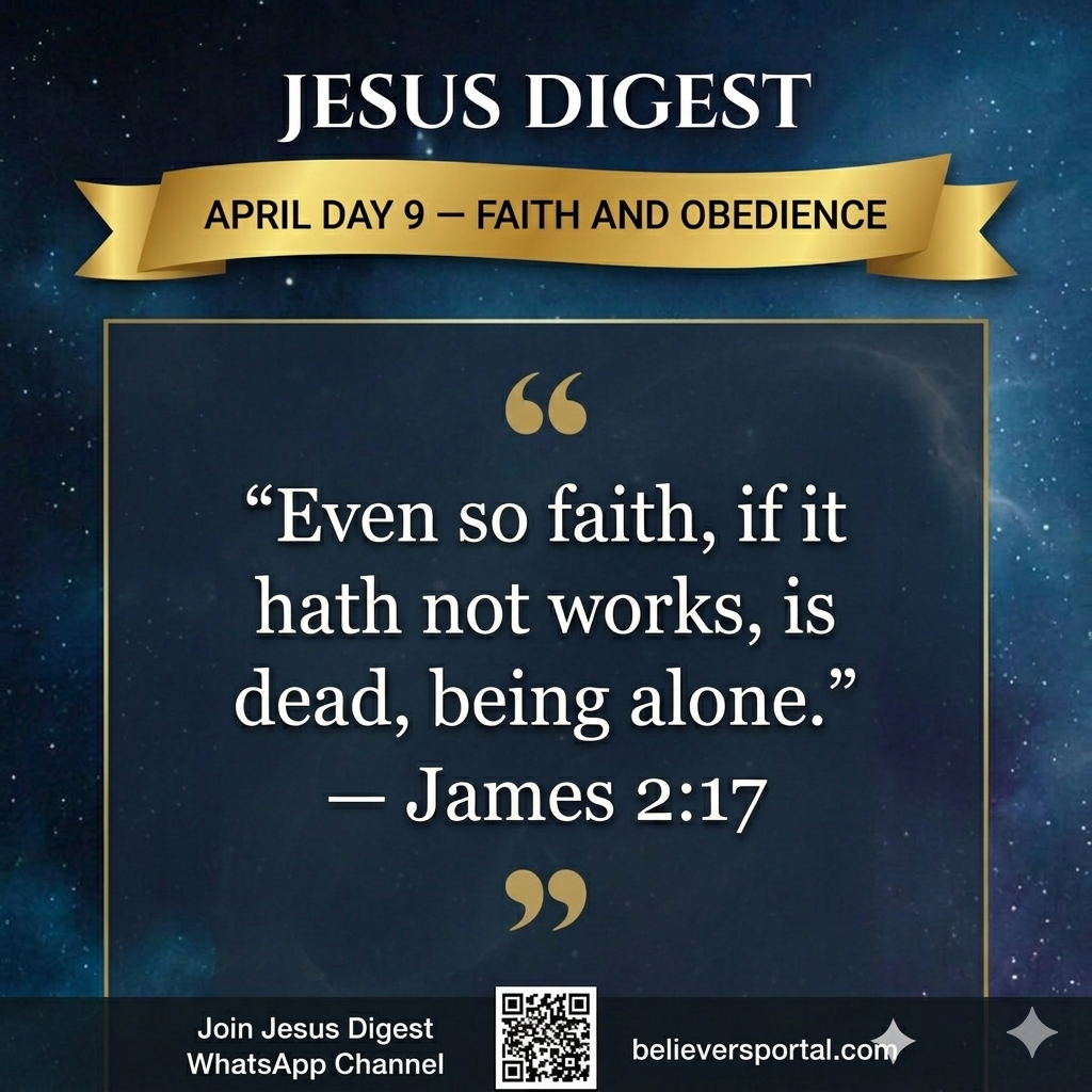 Day 9 — Faith and Obedience | JD Devotional