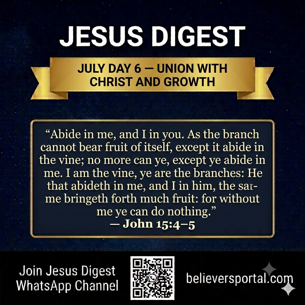 Day 6 — Union With Christ And Growth