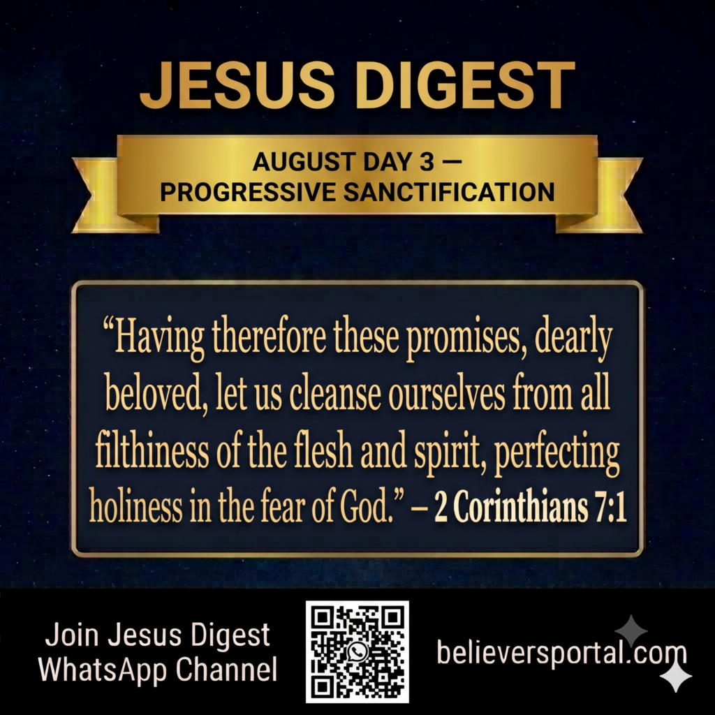 Day 3 — Progressive Sanctification