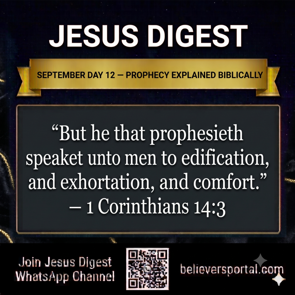 Day 12 — Prophecy Explained Biblically
