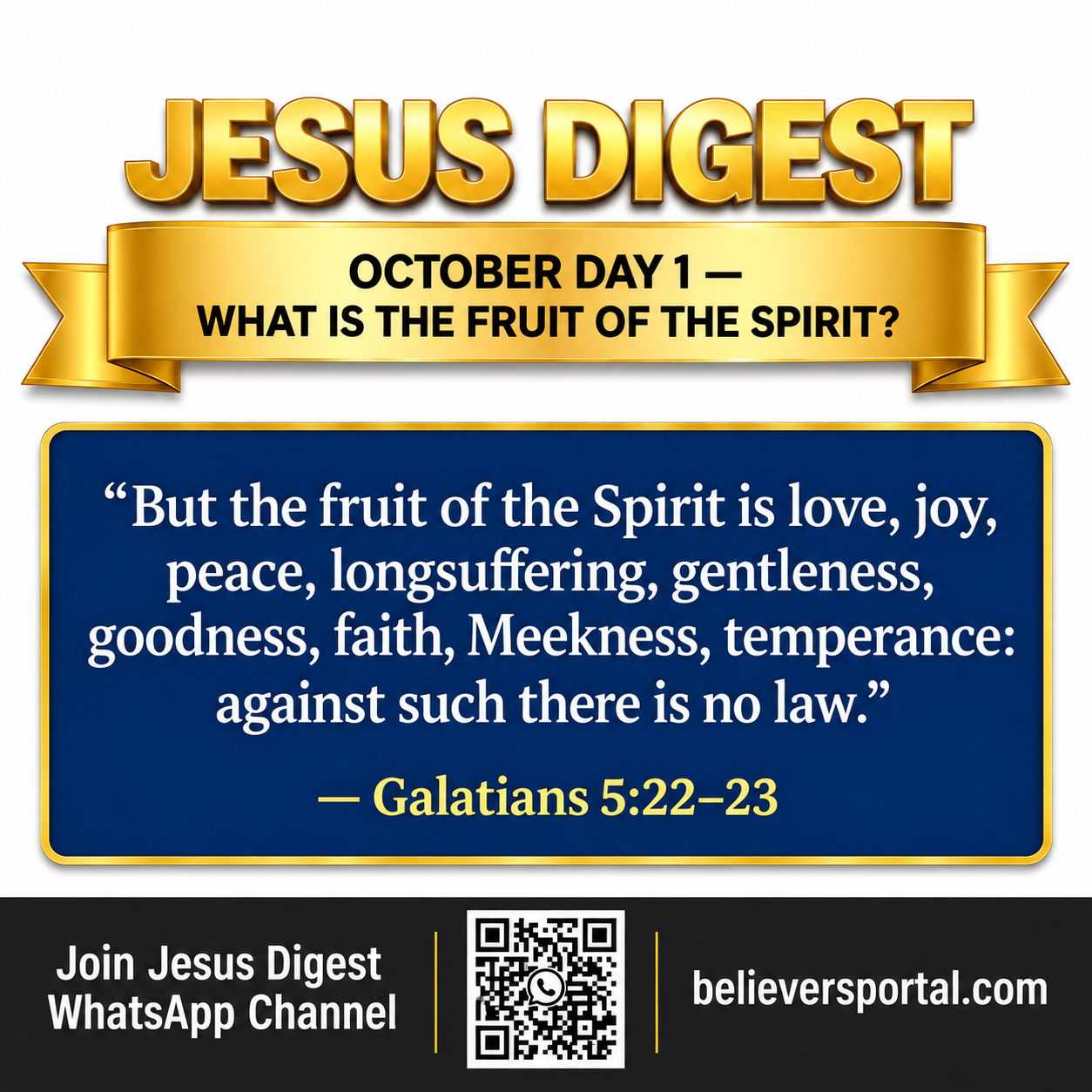 Day 1 — What Is the Fruit of the Spirit?